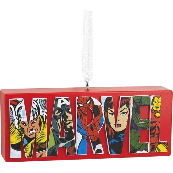 Hallmark Other - Hallmark Marvel Comics Logo - Avengers Superheroes Christmas Tree Ornament - NEW